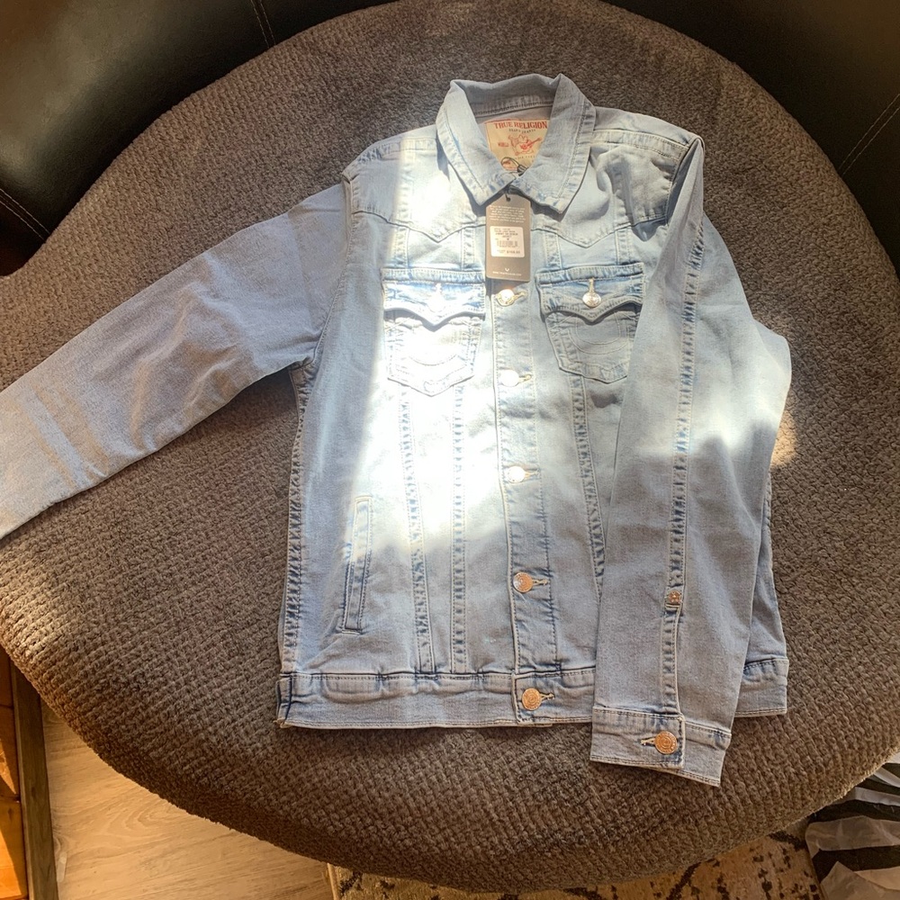 BRAND NEW TRUE RELIGION JEAN JACKET